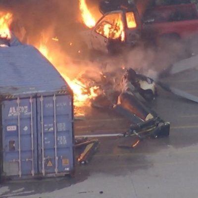 Three people killed after news helicopter crashes in Los Angeles