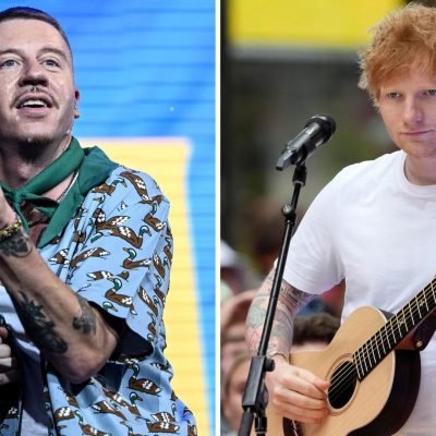 Macklemore announces $1m donation after Sheeran row – as stadium owner responds