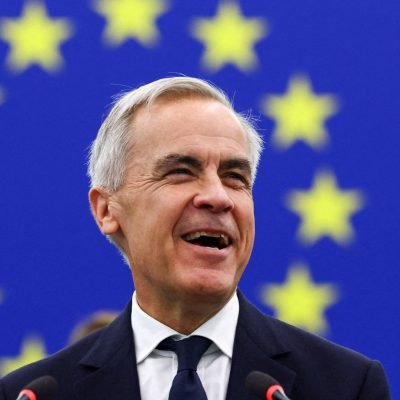 Carney aims dig at Trump as he addresses EU